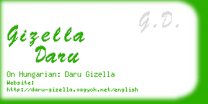 gizella daru business card